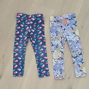 J. Crew Kids Leggings in Navy and Floral Patterns